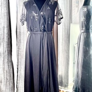 Formal, 2X Lace, sequin, black dress